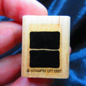 2 Boxes Wood Mounted Stamp 1.25" X 1"